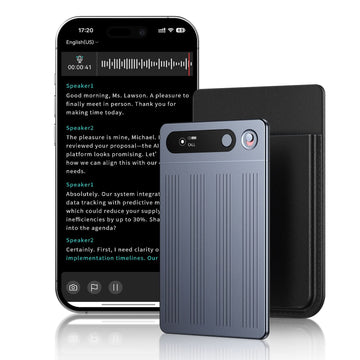 AI Voice Recorder with App Control, Advanced AI Technology for Transcription & Summarization
