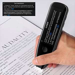 VORMOR X5  Pen Scanner | Speech & Scan to Text| Translation Pen| OCR Pen Scanner and Reader| Wireless | Multilingual | Professional Document Scanner with 112 Languages