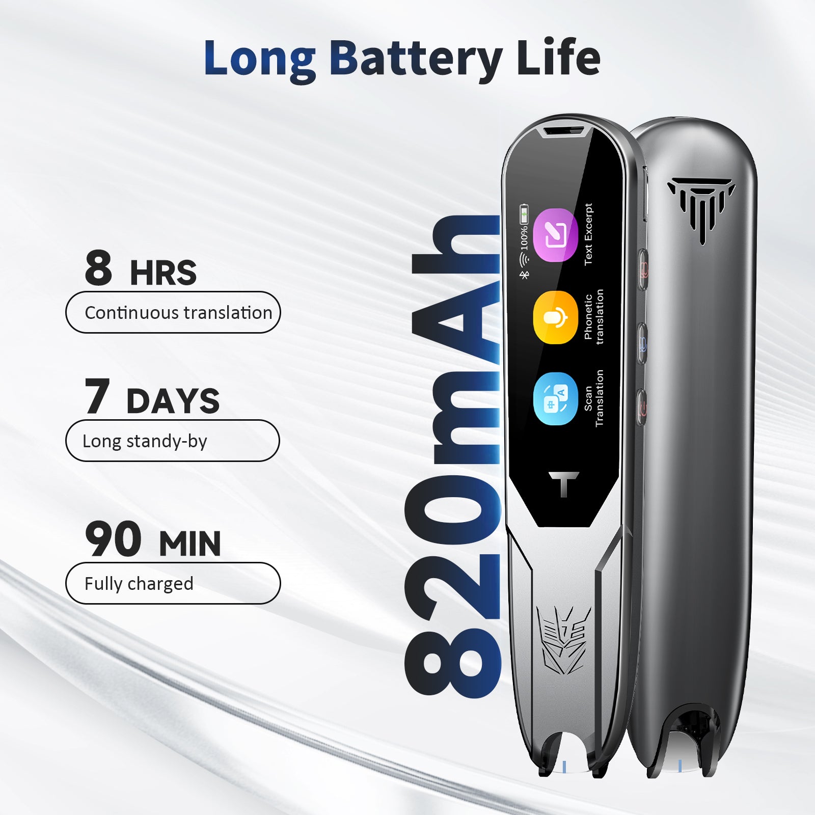 旅行用家電 VORMOR AI Translator Vormor Z5 Language Translator Device No WiFi Needed, Two-Way