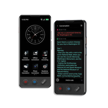 vormor A20  Language Translator Device(WIFI Version) , 2025 Upgraded High-end Business Translator, Ai Voice Instant Two-Way 138 Language Translator, 5