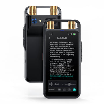 VORMOR M5 AI Voice Recorder with Playback, Digital Voice Recorder with Transcription to Text, Summary, Translation, Full Touchscreen Recorder Device for Meetings, Lectures, Interviews