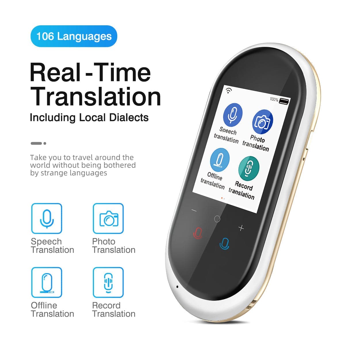 VORMOR T8 Language Translator Device