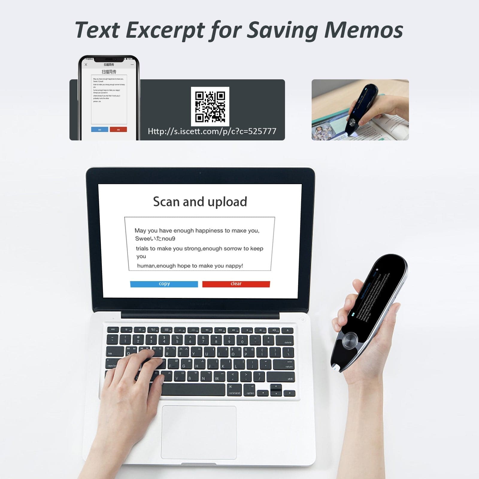 VORMOR X7 Pen Scanner OCR Digital Scanning Translation Pen, High quali