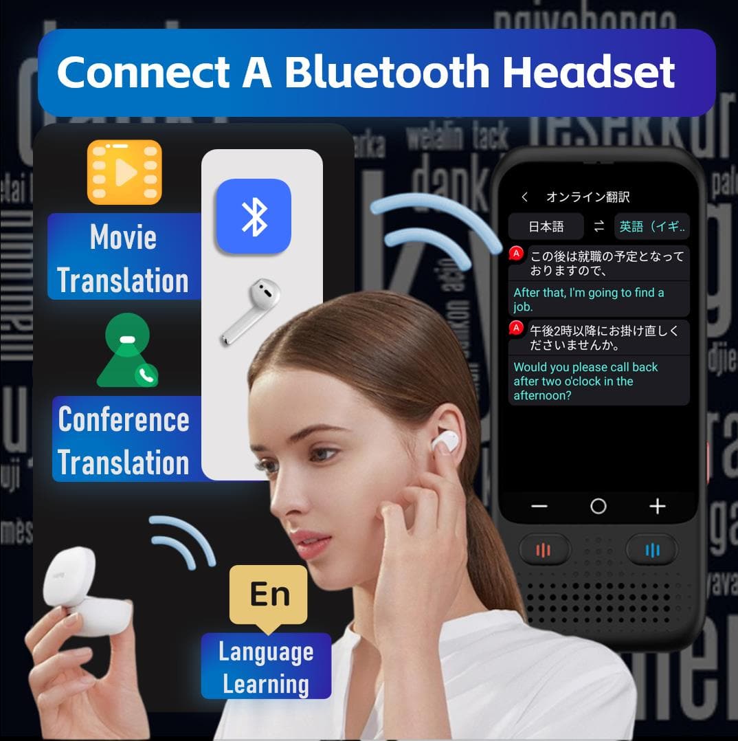 Vormor Z5 Language Translator Device No WiFi Needed, Two-Way AI Voice