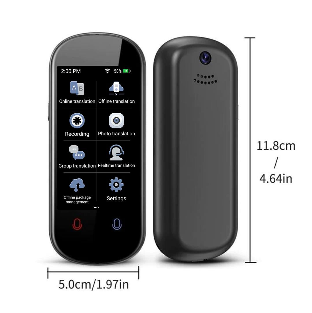 VORMOR Z2 Language Translator Device, Latest Voice Translator Android 8.0  Language Speaking Translator 137 Languages Mini Talking Device