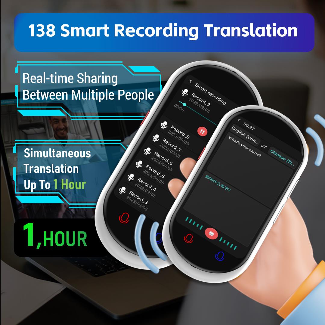Vormor Z8 Language Translator Device 138 National Languages Intelligen