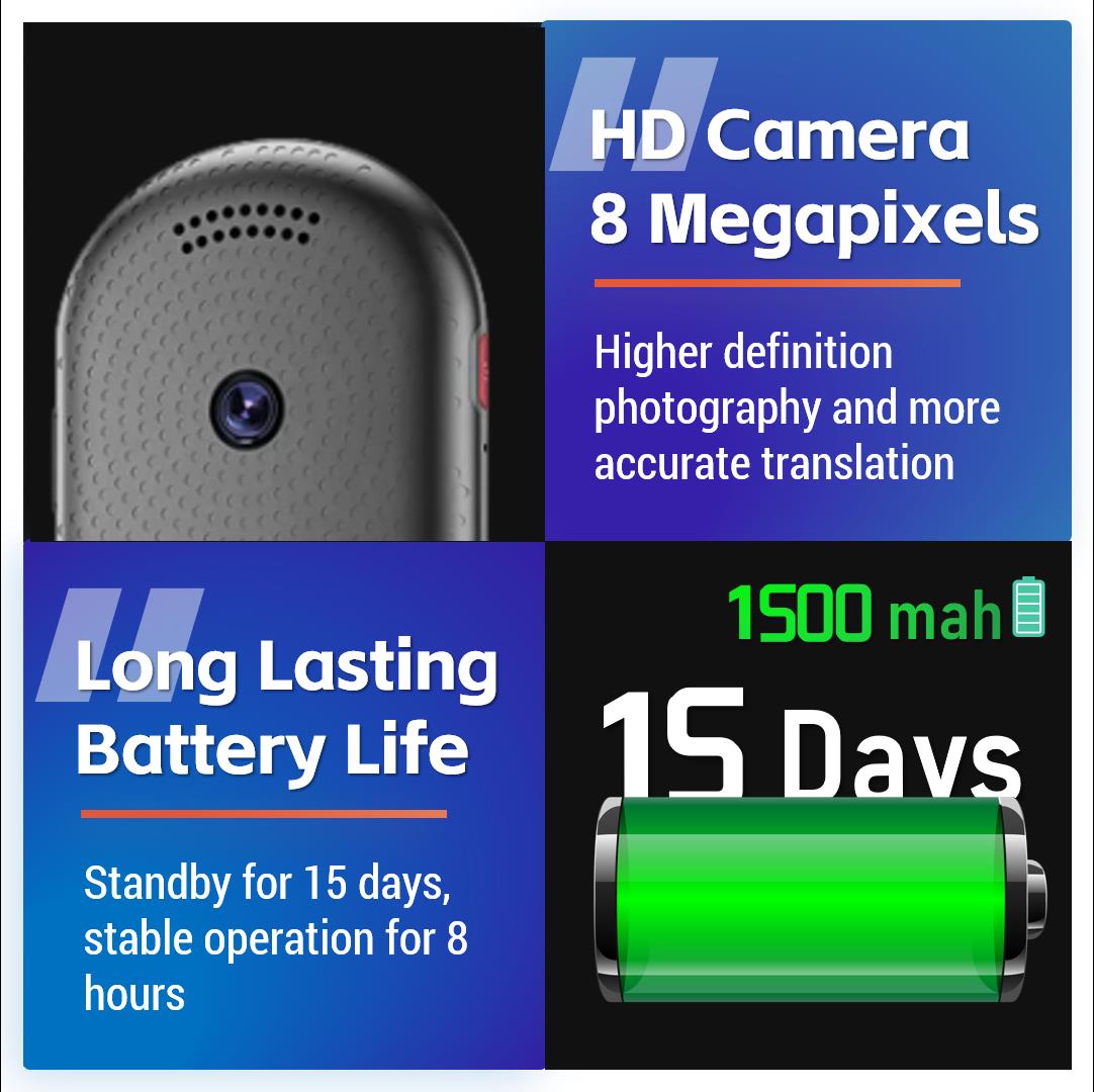 Vormor Z8 Language Translator Device 138 National Languages Intelligen